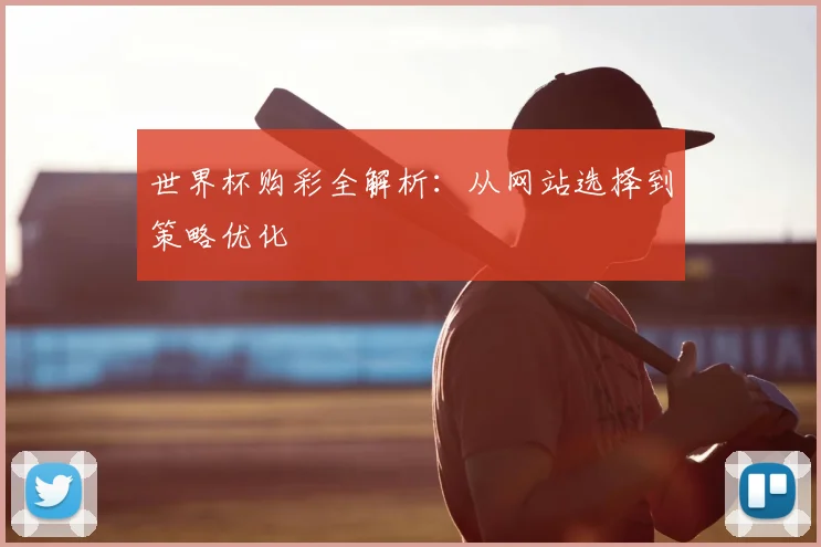 世界杯购彩全解析：从网站选择到策略优化