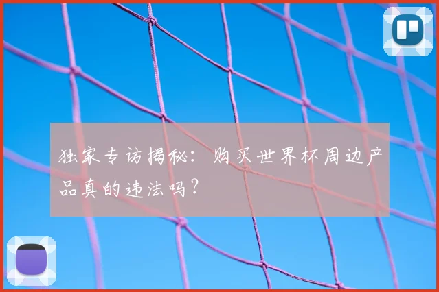 独家专访揭秘:购买世界杯周边产品真的违法吗?
