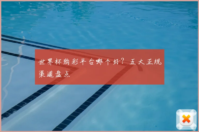 世界杯购彩平台哪个好？五大正规渠道盘点